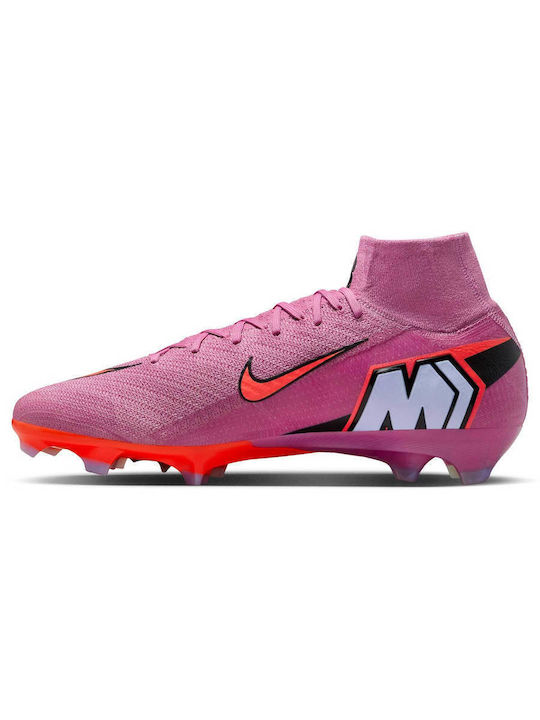 Nike Mercurial Superfly 10 Elite FG Football Shoes with Pink Cleats