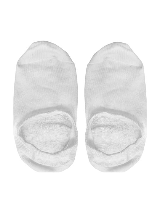 Gift-Me Men's Solid Color Socks White