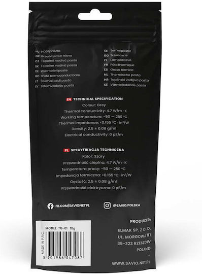 Savio TG-01 Thermal Paste 10gr