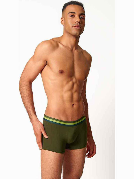 Men's Boxers Black, Dark Blue, Olive 3Pack