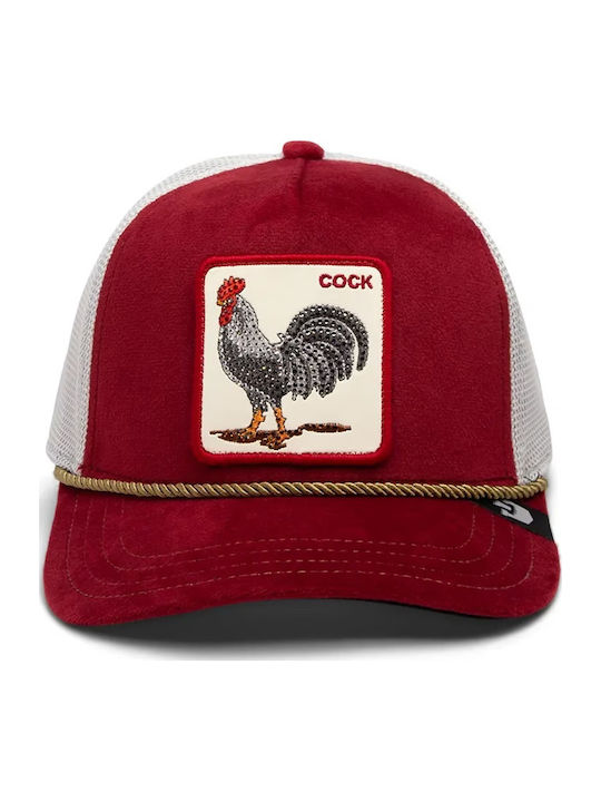 Jockey Cap Jewel Garnet Rooster Kikeriki Roter Goorin Bros