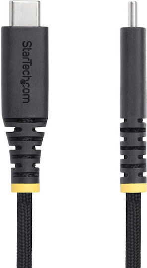 StarTech Braided USB 2.0 Cable USB-C male - USB-C 240W PD Ασημί 1m S2CEPR1M-USB-CABLE