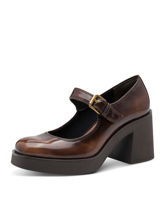 Brown Heels with Strap