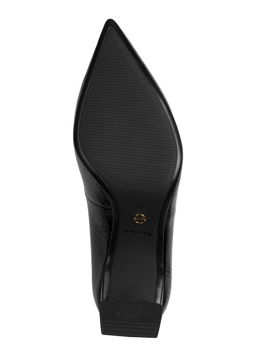 Patent Leather Pointed Toe Black Heels
