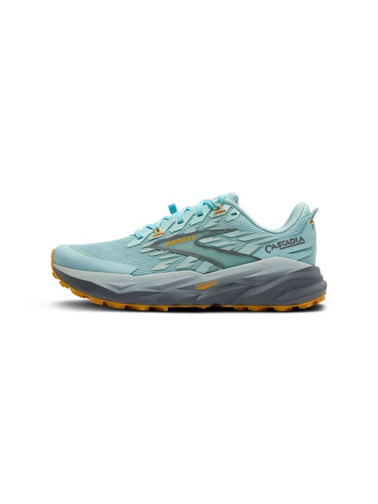 Cascadia 19 Γυναικεία Αθλητικά Παπούτσια Running Πράσινα Αδιάβροχα με Μεμβράνη Gore-Tex