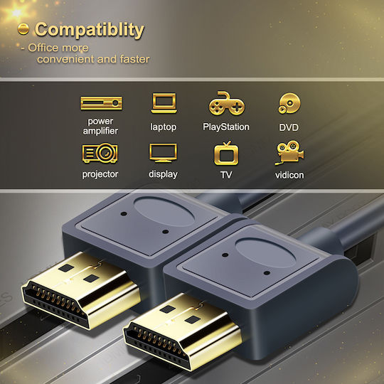 Cabletime Cable HDMI male - HDMI male 1m Blue