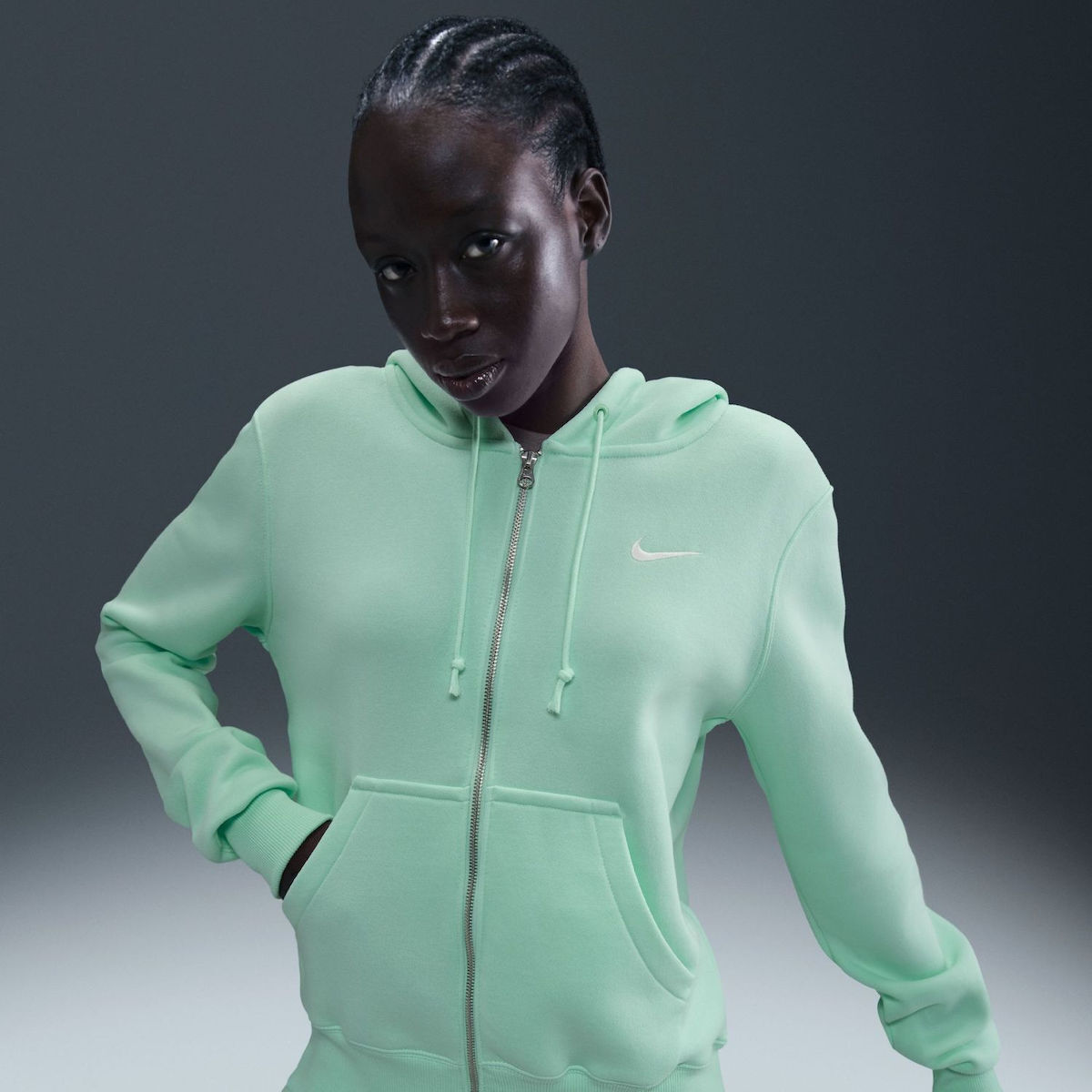 nike womens mint green hoodie