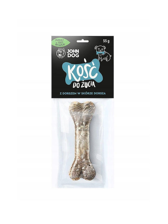 Cod Skin Kausnack Knochen Kausspielzeug Hundesnack John Hund 55 G/12 Cm