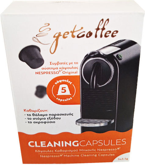 Nespresso Machine Cleaning Kit Getcoffee Big 2x5caps 1x Descaler 1lt