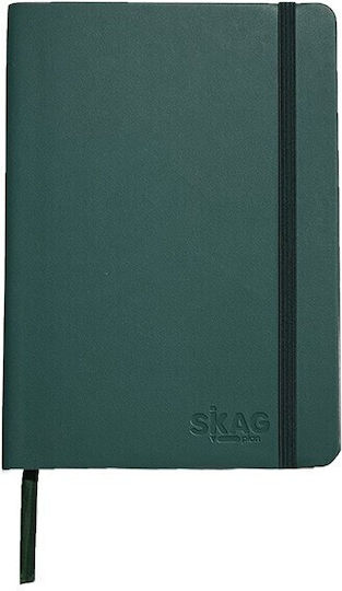 Skag Carnet 64 Foi A6 Cu dungi cu Elastic și Suport pentru Stilou (Culori diverse)