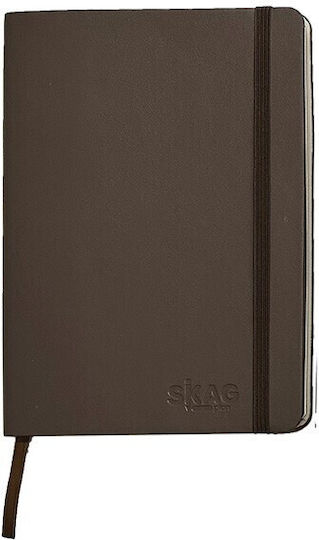 Skag Carnet 64 Foi A6 Cu dungi cu Elastic și Suport pentru Stilou (Culori diverse)