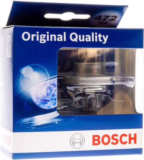 Bosch Lamps Car H4 / P43T Halogen 3000K Warm White 12V 2pcs