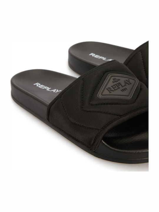 Men's Black Slides