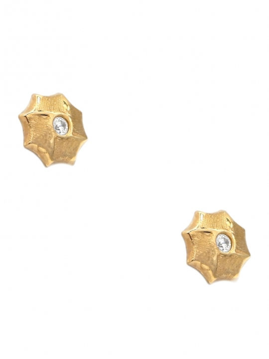 Polytimo Earrings made of Gold 14K with Stones