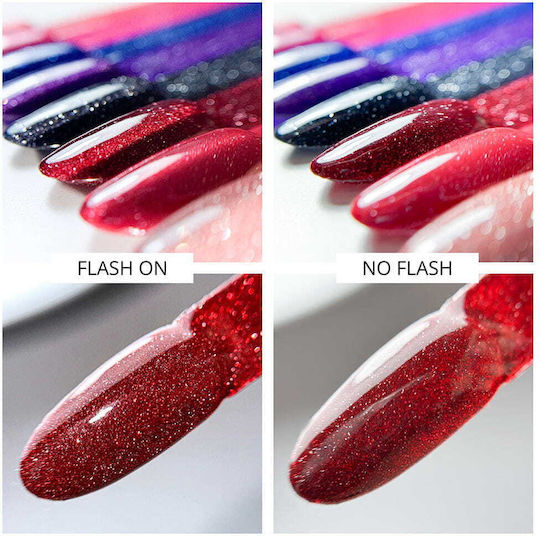 Molly Nails Duo Flashing Lights Дълбоко Желание Хибриден Полутраен Лак за Нокти Hema/di-hema Free 8г № 605