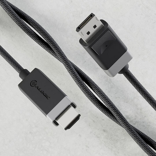 Alogic Cable DisplayPort male - HDMI male 3m Μαύρο (FUDPHD2-SGR)