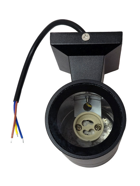 Powertech Επιτοίχιο Εξωτερικό Φωτιστικό GU10 IP65 6.5x6.5x12εκ.