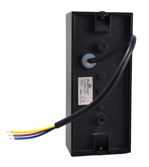 Powertech Wall-Mounted Outdoor Light GU10 IP65 6.6x7.6x15.5εκ.
