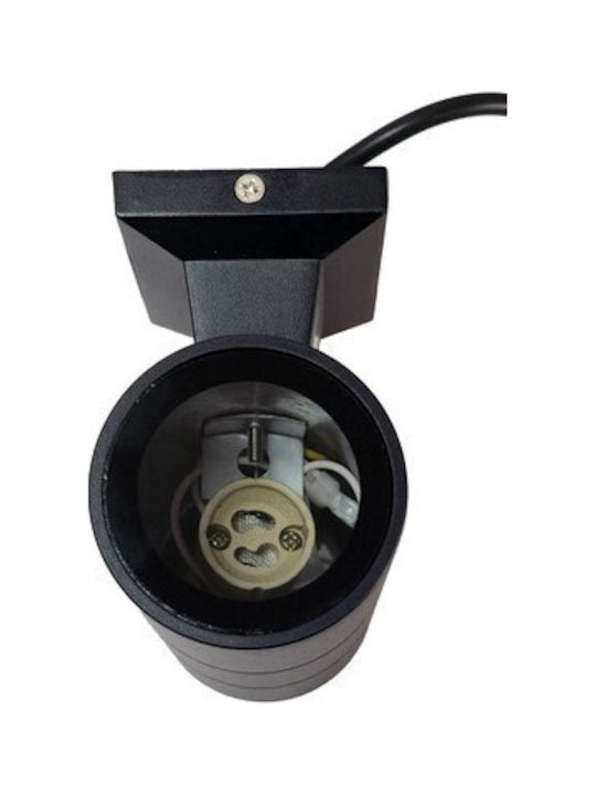 Powertech Wall-Mounted Outdoor Light GU10 IP65 6.5x6.5x16εκ.