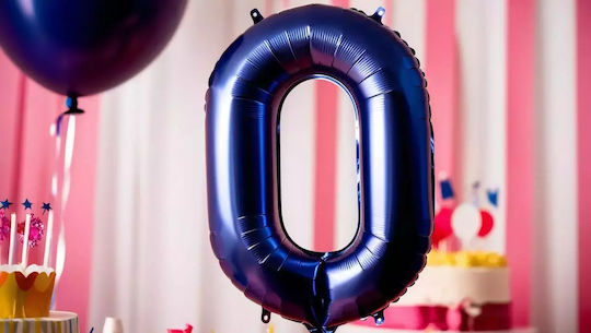 Балон Фолио Jumbo Число 0 Син 86бр