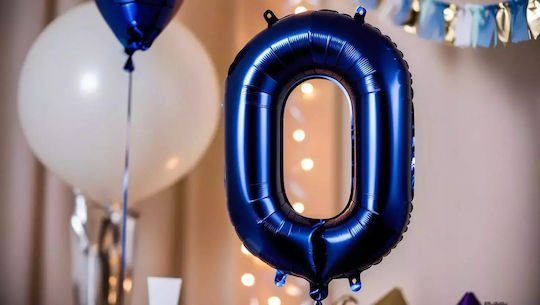 Балон Фолио Jumbo Число 0 Син 86бр