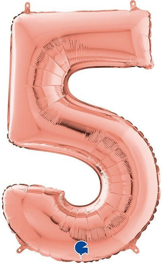 Ballons Zahlen Roségold 66 cm 26" 5