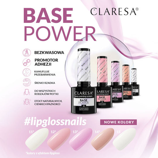 Claresa Power Base 13 Base Coat / Top Coat for Simple Nail Polishes
