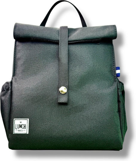 The Lunch Bags School Insulated Lunch Bag Handbag 5L Black 21x16x24cm