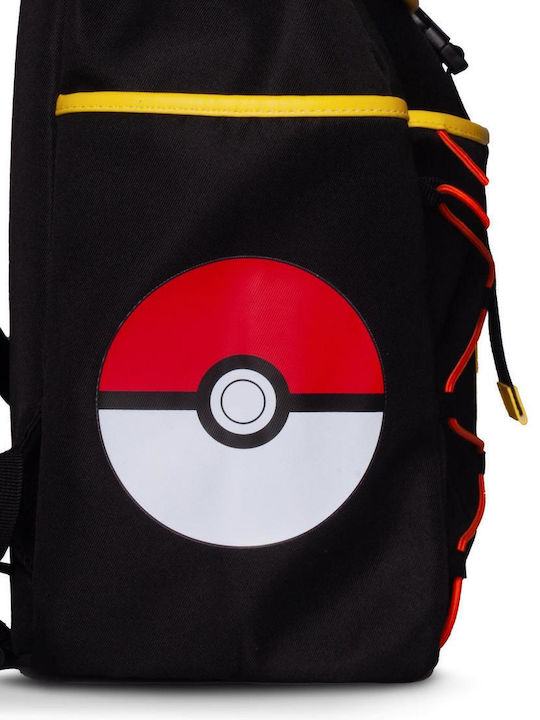 Difuzed Pikachu Ghiozdan Școlar Negru De Spate