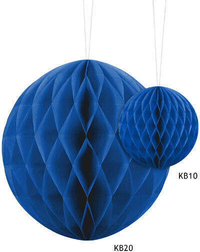 PartyDeco Papierball Hängendes Ornament für Party in Blau Farbe 1Stück 20Stück KB20-001