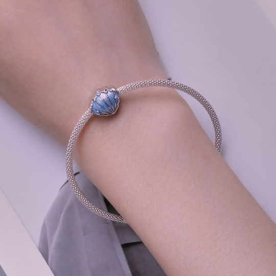 Ασημενιο Charm 925 Blue Shell