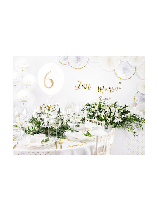 PartyDeco Декоративна Свещ Бял 1бр