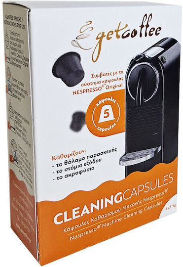 Nespresso Machine Cleaning Kit 5caps Getcoffee 2x Cafffenu 200ml Descalers
