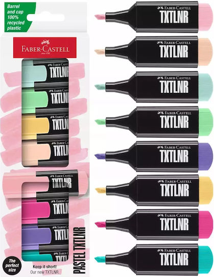 Faber-Castell Pastel Μαρκαδόροι Υπογράμμισης Pastel Σετ 8τμχ