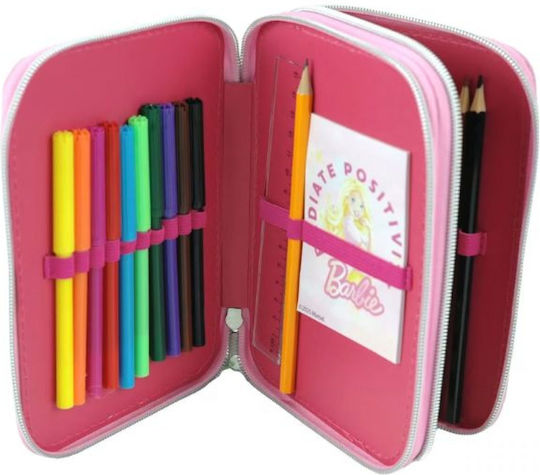 Gim Pencil Case Full with 2 Compartments Pink