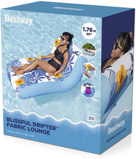 Bestway Φουσκωτό Στρώμα Θαλάσσης Μπλε 155x107cm