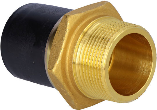 Pe-Brass Adapter Außengewinde Gz D50x1 1/2" Pe100 Sdr11 Pn10 Gas/Pn16 Wasserinstallation Elektrofusionskupplung Elektroreduzierung