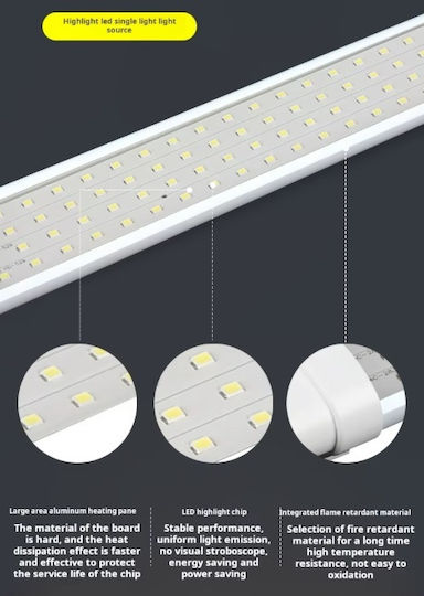 LED Lumina liniară Lumină Plafon 36W Alb rece IP65 120cm
