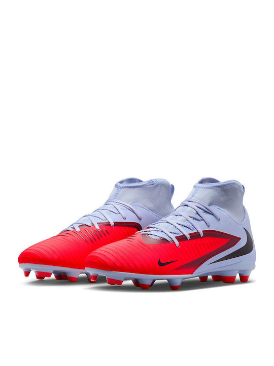 Nike Phantom 6 High Club Football Shoes with Cleats Blue