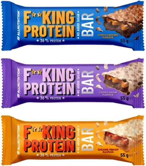 AllNutrition F**king Protein Bar Μπάρα Πρωτεΐνης με Γεύση Choco Caramel 55gr