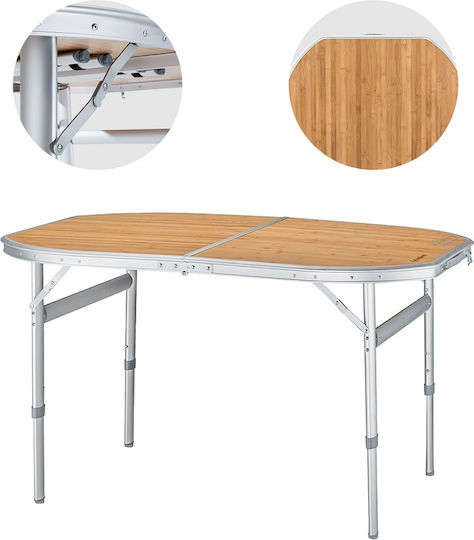 KingCamp Table for Camping Foldable in Case 120x80cm