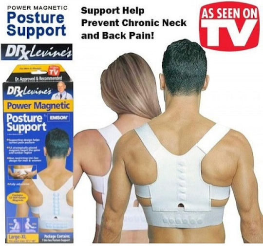Adjustable Back Corrector Magnetic Support Dr Levine's 1omo62