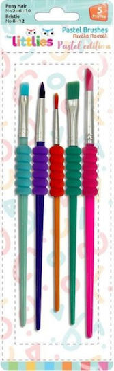 Pensule Pastel Plastice Set 5 Bucăți Littlies