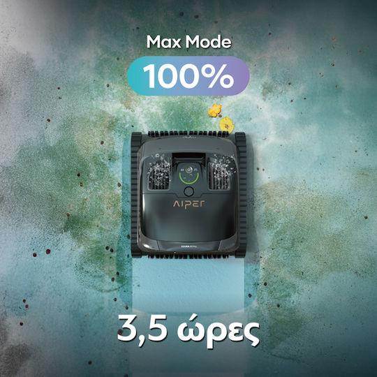 Aiper Scuba X1 Pro Wireless Robotic Pool Cleaner Bottom Walls Waterline for Pools up to 43x35m with 5L Filter Capacity