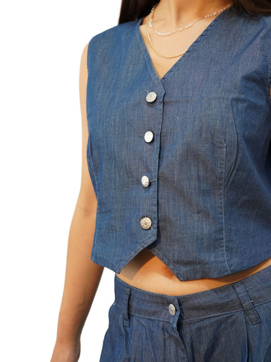 Damen-Set mit Bermuda Blau