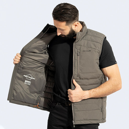 Pentagon Fleece Hunting Vest Arcadian Camo Green