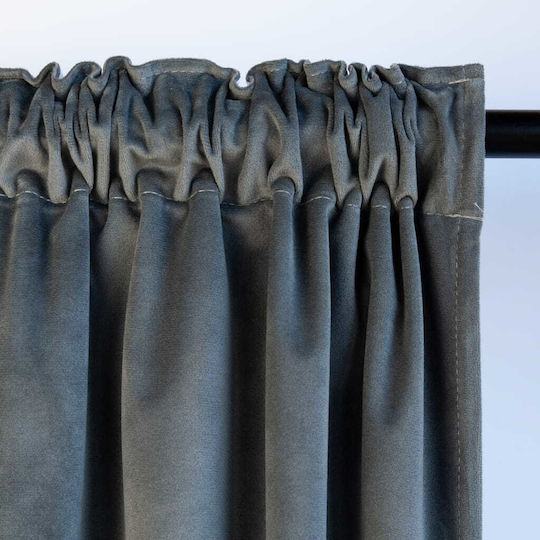 Cotton Market Συσκότισης με Τρέσα Γκρι 140x270εκ.