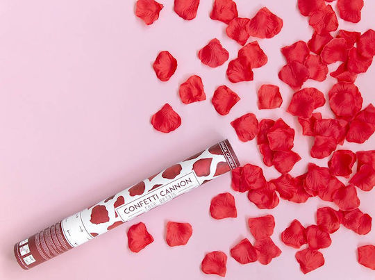 Rose Petals Confetti Cannon Red