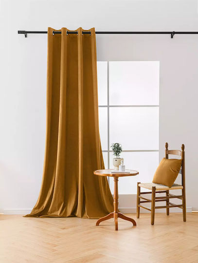 Cotton Market Συσκότισης με Τρουκς Κίτρινη 140x270εκ.