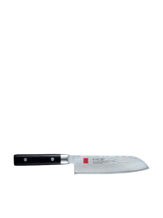 Kasumi Knife Santoku from Damascus Steel 18cm